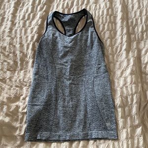Size small gray and black workout tank from Forever 21. Built in bra